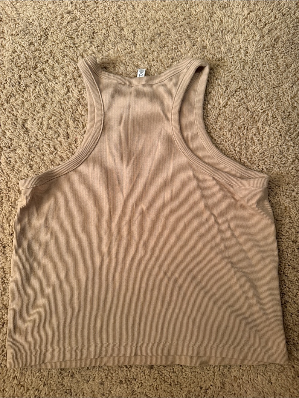 H&M Ribbed Tank Top - Tan - Picture 3 of 3